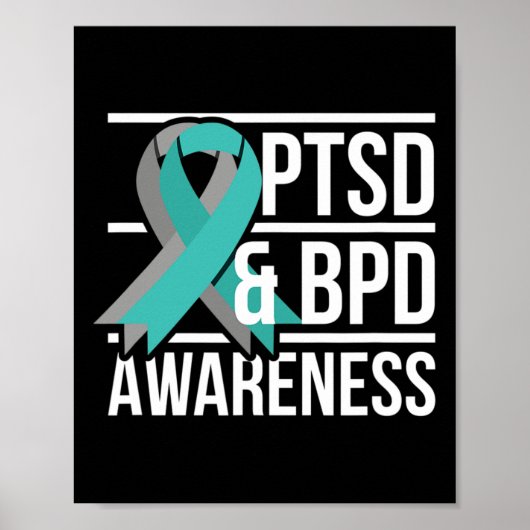 PTSS en BPD bewustzijn Poster (Voorkant)