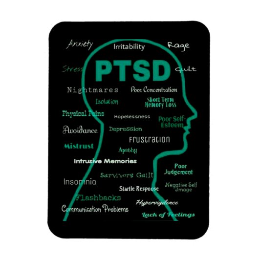 PTSS hoofd/symptomen Magneet (Verticaal)