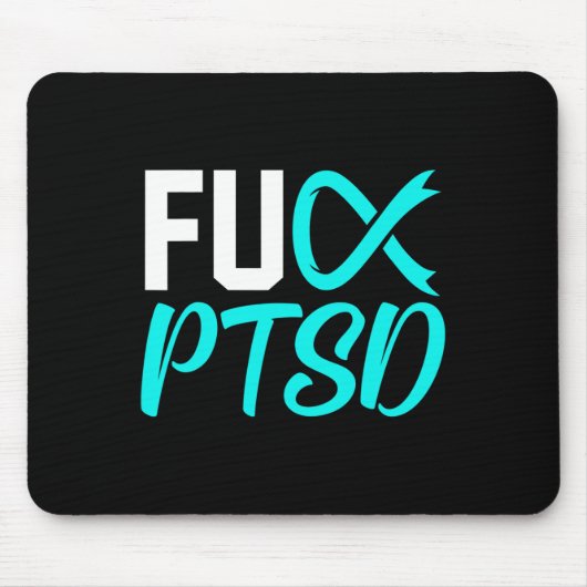 PTSS Post Traumatische Stress Disorder Awareness R Muismat (Voorkant)