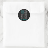 PTSS Post Traumatische Stress Disorder Awareness S Ronde Sticker (Tas)