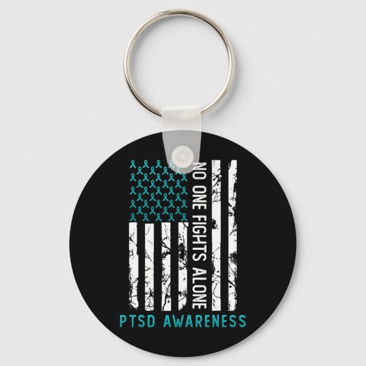 PTSS Post Traumatische Stress Disorder Awareness S Sleutelhanger (Voorkant)