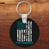 PTSS Post Traumatische Stress Disorder Awareness S Sleutelhanger (Voorkant)