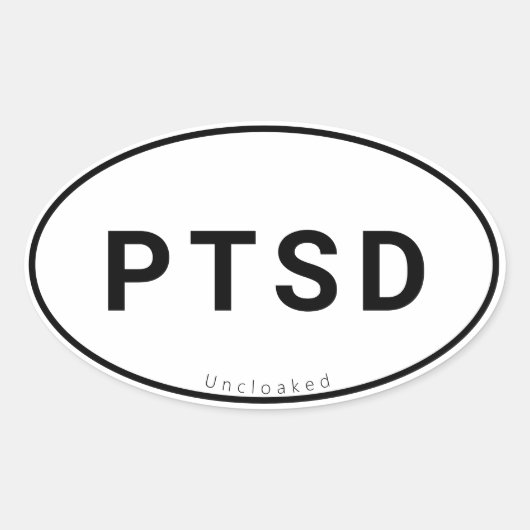 PTSS Sticker ovaal (Voorkant)