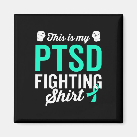 PTSS Stress Warrior Survivor Awareness Get Well Re Magneet (Voorkant)