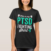 PTSS Stress Warrior Survivor Awareness Get Well Re T-shirt (Voorkant)