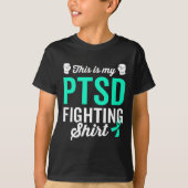 PTSS Stress Warrior Survivor Awareness Get Well Re T-shirt (Voorkant)