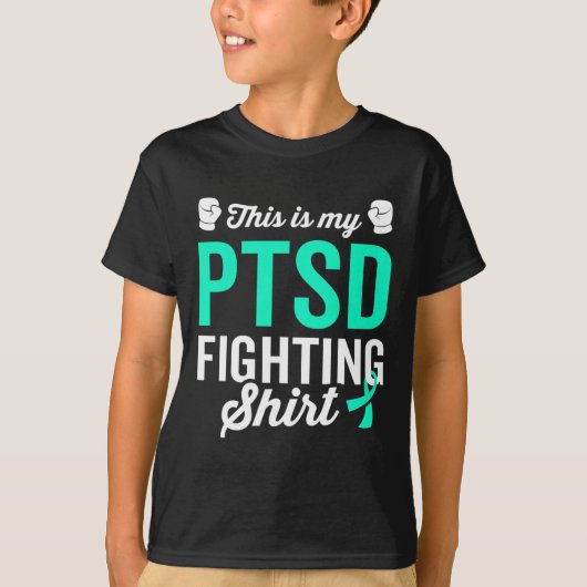 PTSS Stress Warrior Survivor Awareness Get Well Re T-shirt (Voorkant)