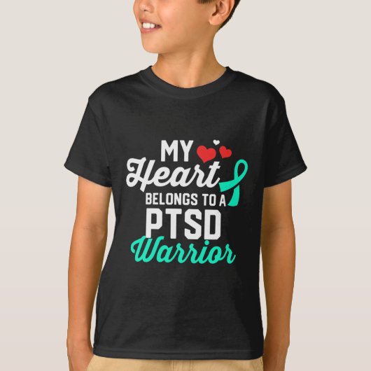 PTSS Stress Warrior Survivor Support Awareness Rec T-shirt (Voorkant)