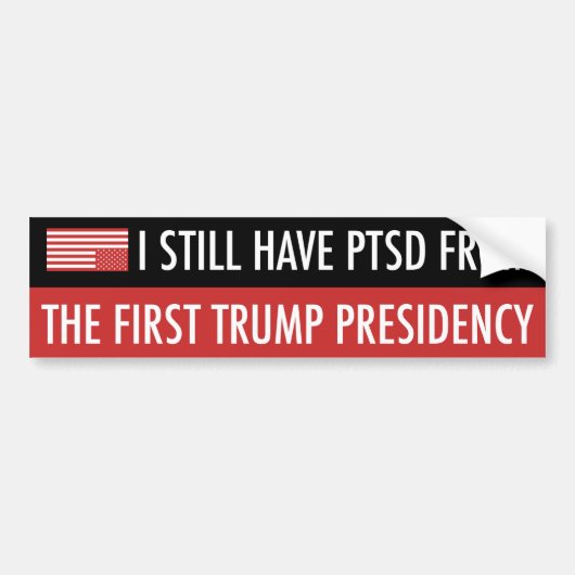 PTSS van Trump Bumpersticker (Voorkant)
