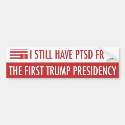PTSS van Trump Bumpersticker (Voorkant)