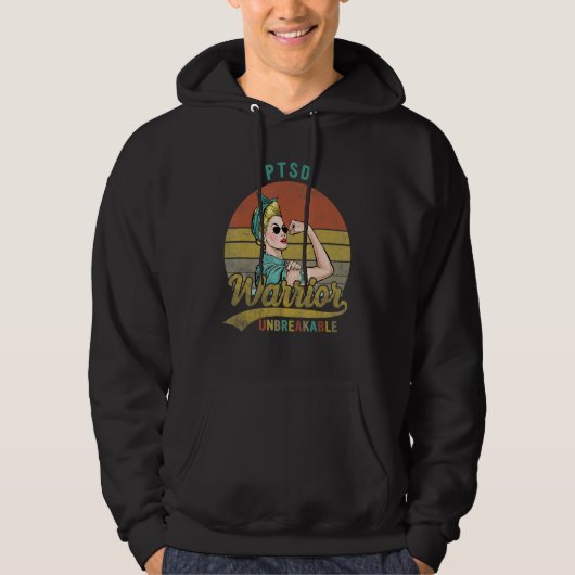 PTSS Warrior Onbreekbaar Bewustzijn  Hoodie (Voorkant)