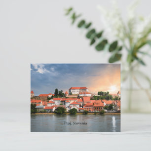 Ptuj, Slovenië stadsbeeld foto Briefkaart