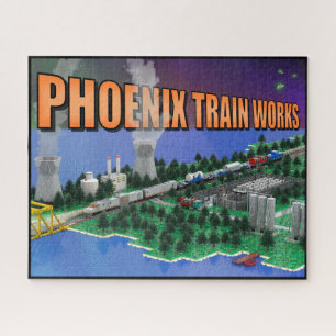 PTW Atomic Train en Energiecentrale Scene Legpuzzel