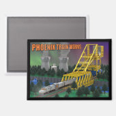 PTW Atoomkracht Trein Magneet (Voorkant / Achterkant)