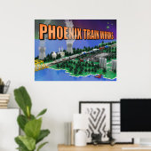 PTW Atoomtrein en Energiecentrale Scene Poster (Thuiskantoor)