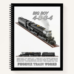 PTW Big Boy Locomotief College-Lined Notitieboek