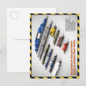PTW Kernenergie Treinen Briefkaart (Voorkant / Achterkant)