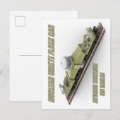 PTW Moderne Amerikaanse nucleaire flask wagon ansi Briefkaart (Voorkant / Achterkant)
