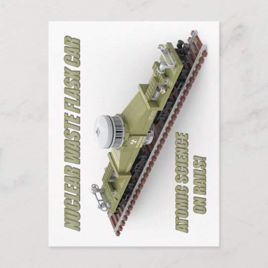 PTW Moderne Amerikaanse nucleaire flask wagon ansi Briefkaart (Voorkant)