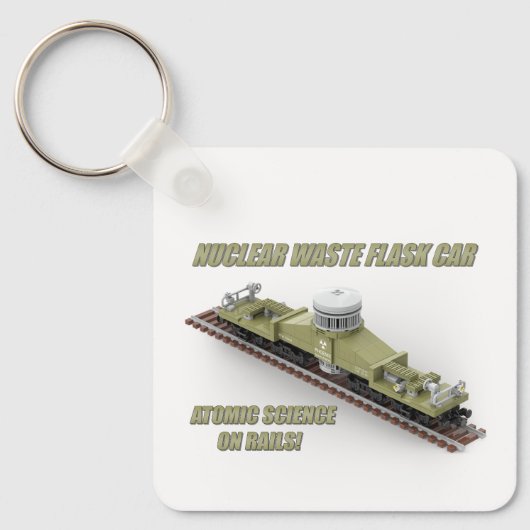 PTW Moderne Amerikaanse nucleaire flask wagon dubb Sleutelhanger (Voorkant)