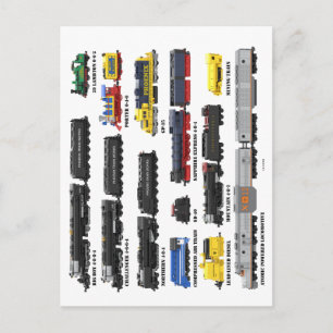 PTW Trein Collectie Ansichtkaart Briefkaart