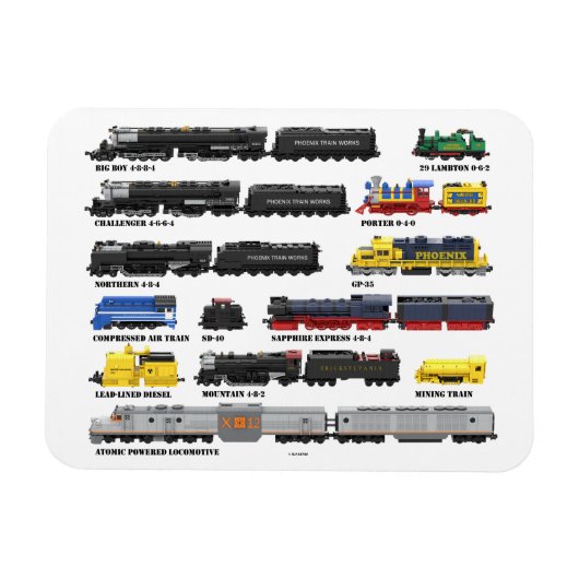 PTW Trein Collectie Magneet (Horizontaal)