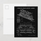 PTW Uranium Hexafluoride Wagon "Blauwdruk" Briefkaart (Voorkant / Achterkant)