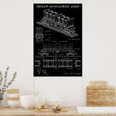 PTW Uranium Hexafluoride Wagon "Blauwdruk" Poster (Keuken)
