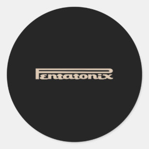 PTX Logo Heart Black Ronde Sticker