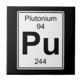 Pu - plutonium tegeltje (Voorkant)