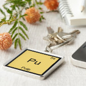 Pu - Pulp Grappige Chemie Element Symbool T-Shirt Sleutelhanger (Zijkant)