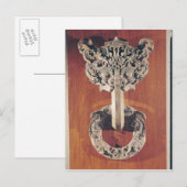 P'u shou' deur klopt met een tatoeageontwerp briefkaart (Voorkant / Achterkant)