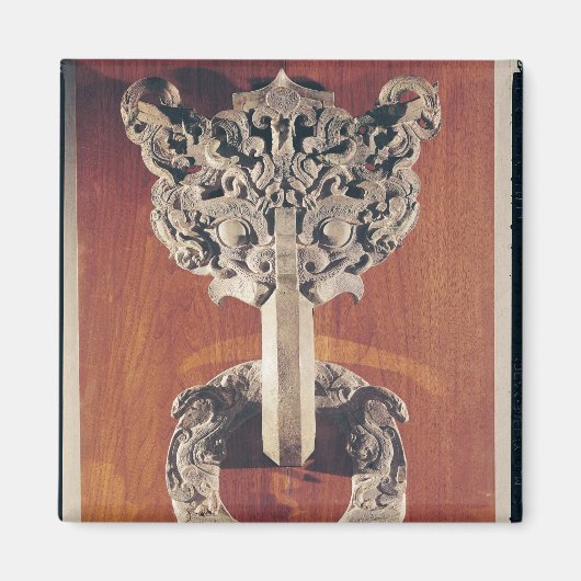 P'u shou' deur klopt met een tatoeageontwerp magneet (Voorkant)