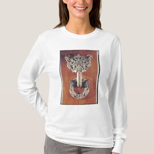 P'u shou' deur klopt met een tatoeageontwerp t-shirt (Voorkant)