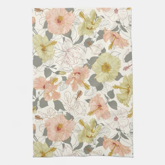 Pua Hibiscus, Māla Lani Theedoek (Verticaal)