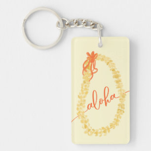 Puakenikeni Aloha Watercolor Sleutelhanger