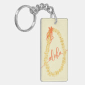 Puakenikeni Aloha Waterverf Sleutelhanger (Voorkant Links)