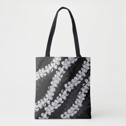 Puakenikeni hawaiian aloha printpatroon tote bag (Voorkant)