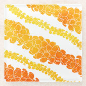 Puakenikeni Hawaiian Print Glazen Onderzetter (Voorkant)