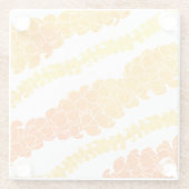 Puakenikeni Hawaiian Print Glazen Onderzetter (Achterkant)