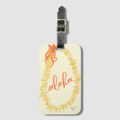 Puakenikeni Lei Aloha Hawaii Bag Label Bagagelabel (Voorkant (verticaal))