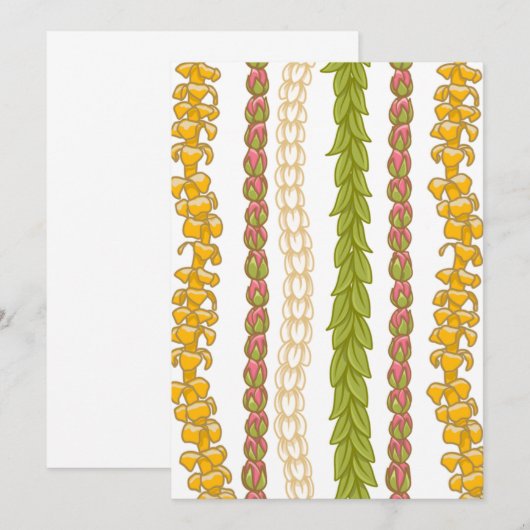 Puakenikeni Lokelani Pikake Maile Briefkaart (Voorkant / Achterkant)