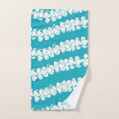 Puakenikeni op Turquoise Tropische badhanddoekset Bad Handdoek (Handdoek)