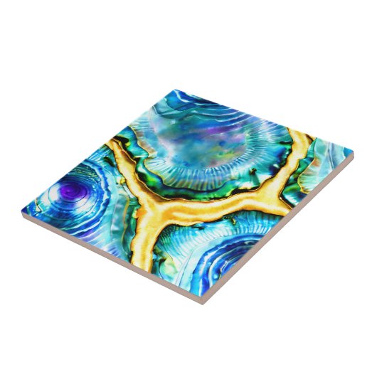 Puau shell naadloos herhalend schelpenpatroon tegeltje (Zijkant)