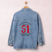 Pub Bar Grill Naam Nummer Jouw Naam Barbecue 2042 Denim Jacket (Hangar)