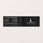 Pub Chalkboard, Pub/Brewery, Gedetailleerd Visitekaartje (Buitenkant ongevouwen)