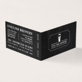  Pub Chalkboard, Pub/Brewery, Gedetailleerd Visitekaartje (Buitenkant)