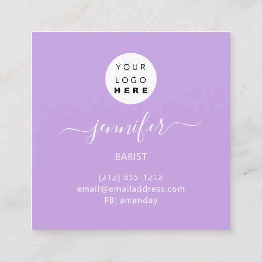 Pub Coctail Wijnbar Drink Roze Professional Vierkante Visitekaartje (Achterkant)