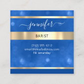 Pub Coctail Wine Bar Drinken Restaurant Lashes Vierkante Visitekaartje (Achterkant)