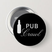 Pub Crawl Bierdag Drink Ronde Button 7,6 Cm (Voorkant /achterkant)